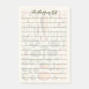 The Shopping List Post-it® Notes