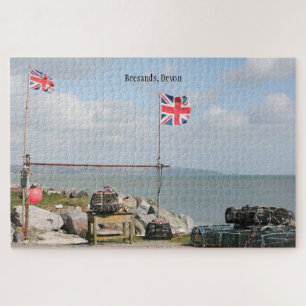 The shore at Beesands, Devon, personalised Jigsaw Puzzle