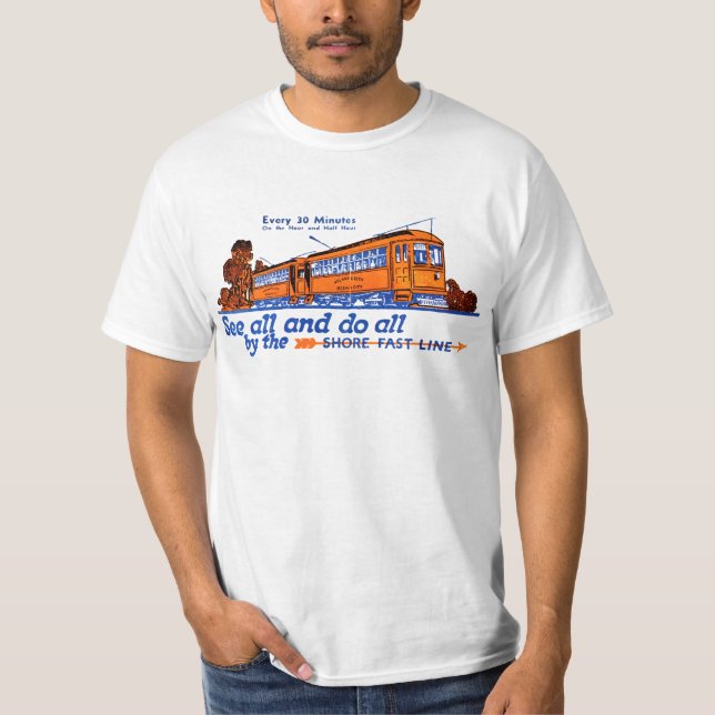 The Shore Fast Line Trolley Service T-Shirt (Front)