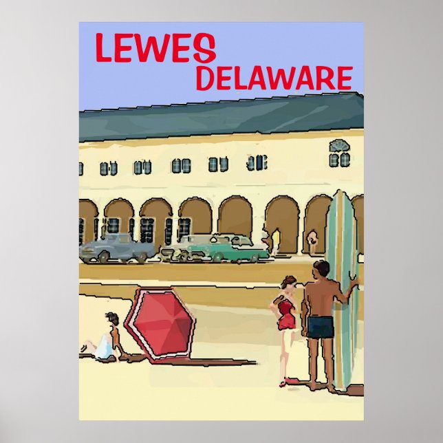 The Shore Vintage Style Poster (Front)