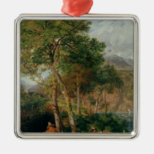 The Shores of Lake Lecco Metal Tree Decoration
