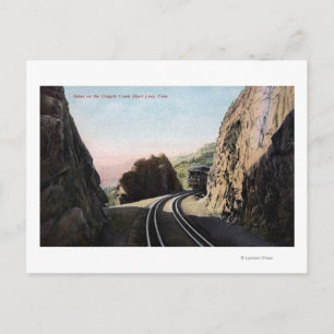 The Short Line Railroad Car Postcard