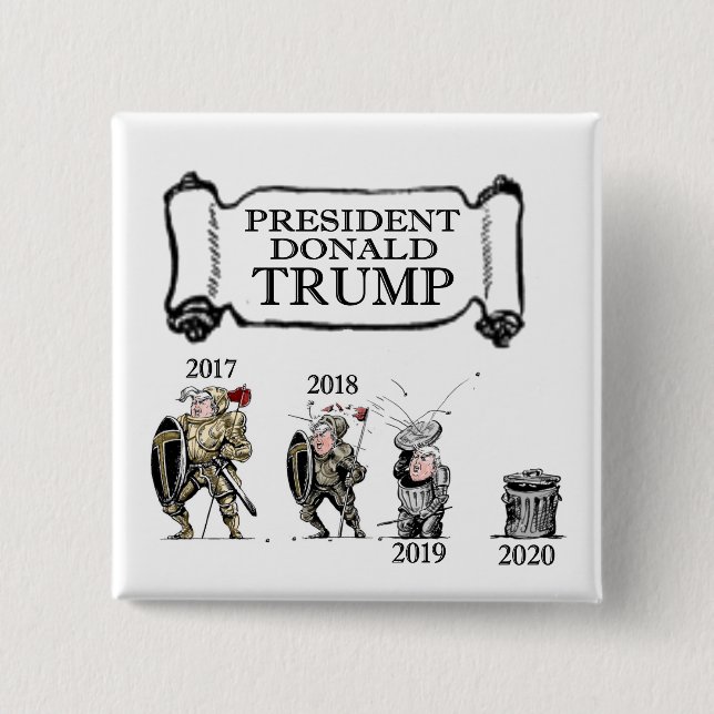 The Short Reign of Sir Donald 15 Cm Square Badge (Front)