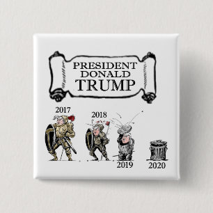 The Short Reign of Sir Donald 15 Cm Square Badge