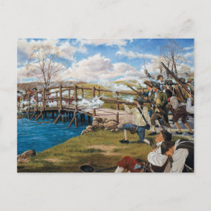 The Shot Heard 'Round the World Battle of Concord Postcard