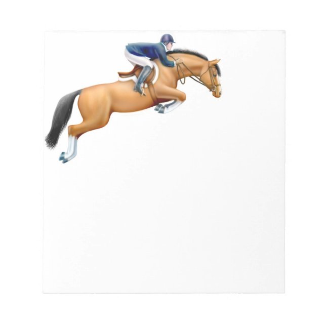 The Show Jumper Horse Notepad (Front)