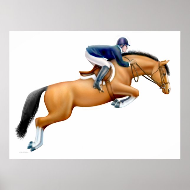 The Show Jumper Horse Print (Front)