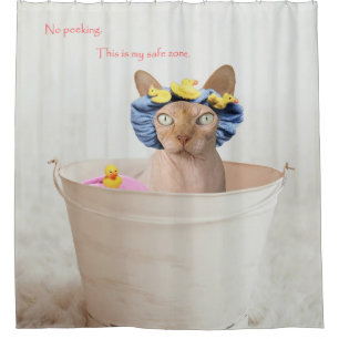 The shower is my safe zone. curtain