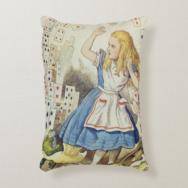 The Shower of Cards Decorative Cushion (Front(Vertical))