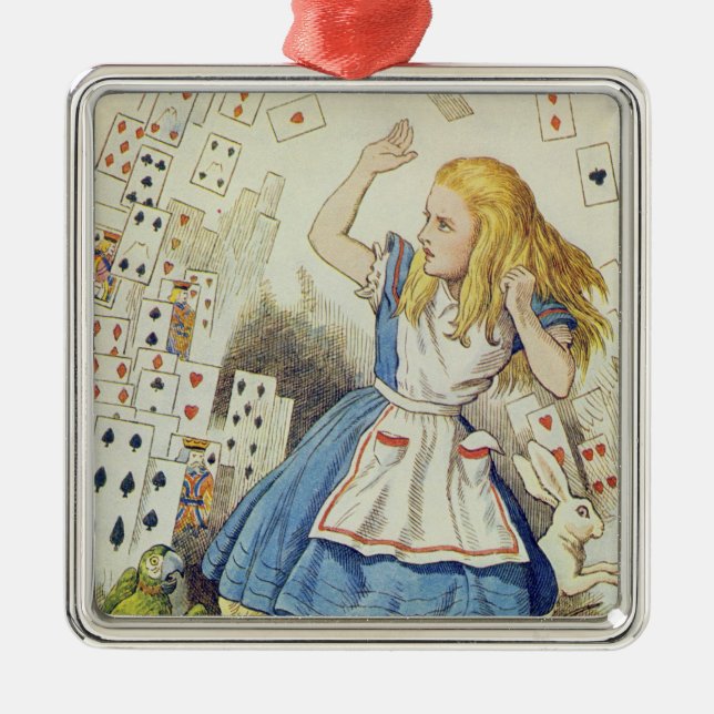 The Shower of Cards Metal Tree Decoration (Front)
