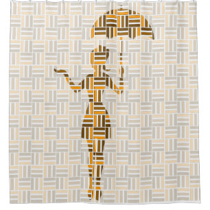 The Shower:  Umbrella in the Shower Curtain