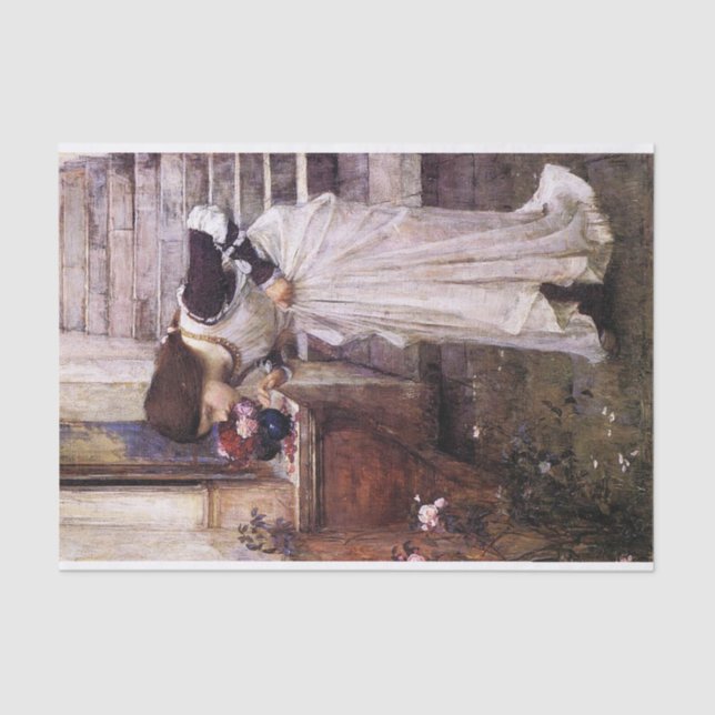 The Shrine, by John William Waterhouse - 1895 Tissue Paper (Front)