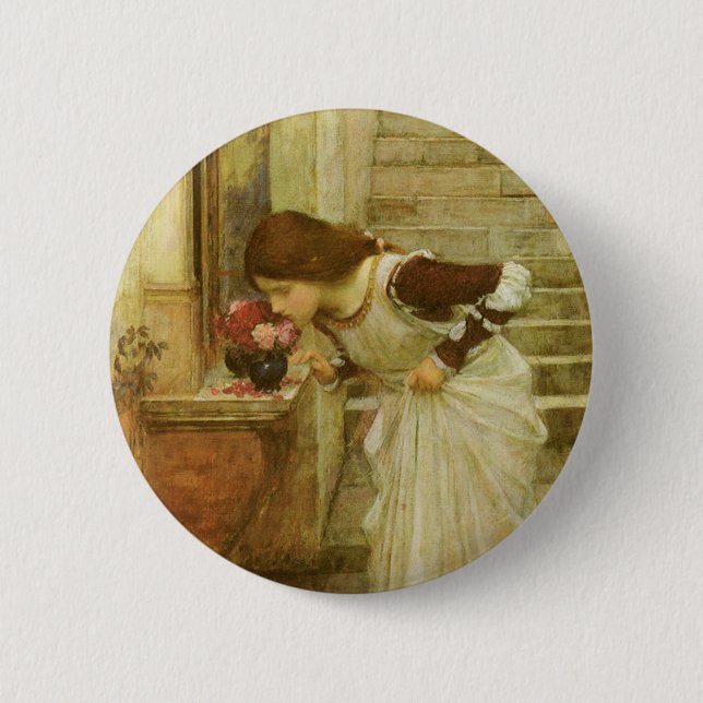 The Shrine by John William Waterhouse 6 Cm Round Badge (Front)