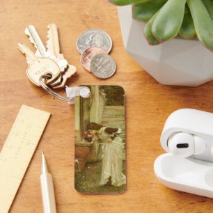 The Shrine by John William Waterhouse Key Ring