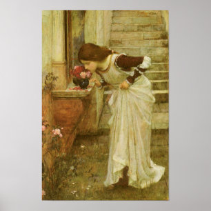 The Shrine by JW Waterhouse, Vintage Victorian Art Poster