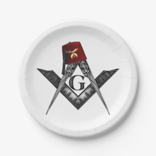 The Shriners Roots Paper Plate