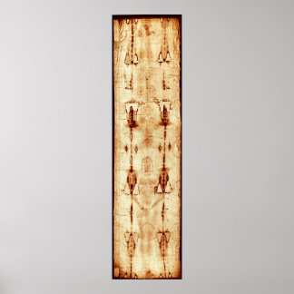 The Shroud of Turin Linen Cloth Jesus Image Poster