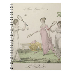 The Shuttlecock, plate 11 from 'Le Bon Genre', 180 Notebook