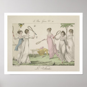 The Shuttlecock, plate 11 from 'Le Bon Genre', 180 Poster