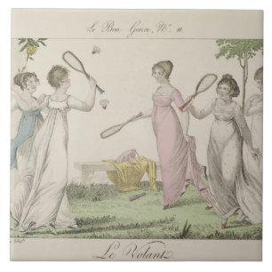 The Shuttlecock, plate 11 from 'Le Bon Genre', 180 Tile