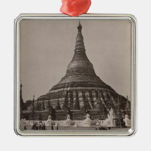 The Shwedagon Pagoda at Rangoon, Burma, c.1860 Metal Tree Decoration