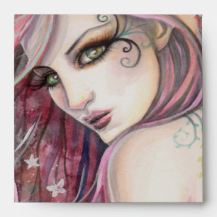 The Shy Flirt Modern Fairy Fantasy Art Envelope