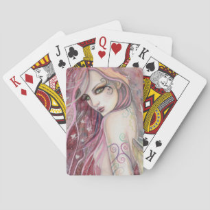 The Shy Flirt Modern Fairy Fantasy Art Playing Cards