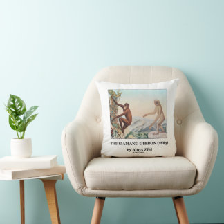 The Siamang Gibbon (1883) by Aloys Zotl Cushion