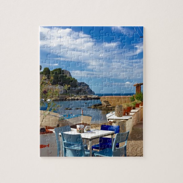 The Sicilian Fishing Village Jigsaw Puzzle (Vertical)