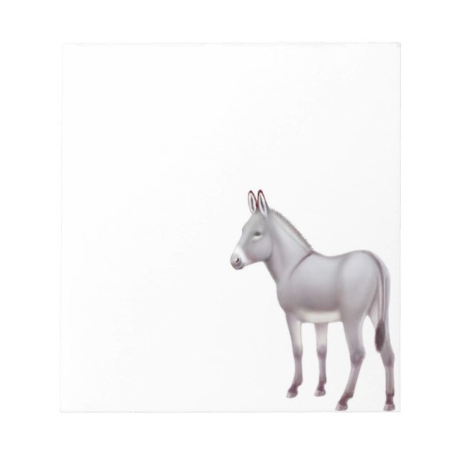 The Sicilian Miniature Donkey Notepad (Front)