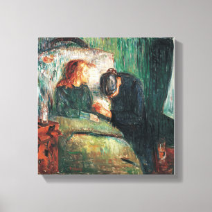 The Sick child by Edvard Munch, shows Sofie at her Canvas Print