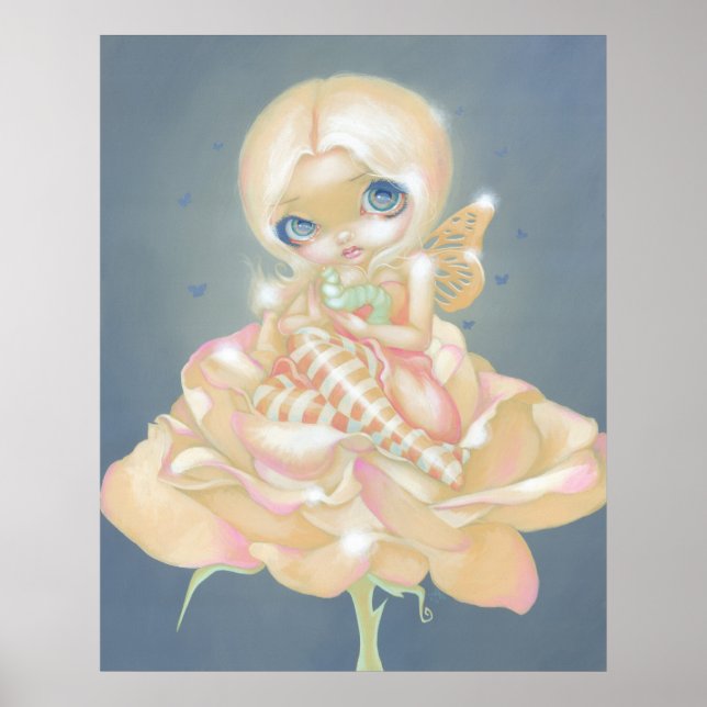 The Sick Rose ART PRINT fantasy fairy flower (Front)
