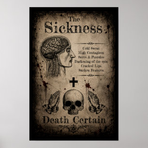 The Sickness – Victorian Plague Horror Medical Poster