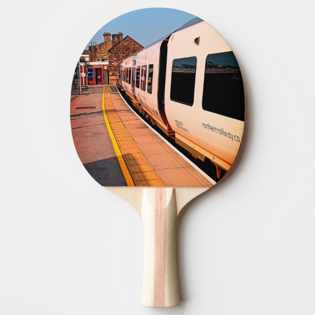 The side of the train ping pong paddle (Front)
