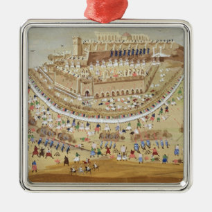 The Siege of Athens in 1827, from the Pictorial Hi Metal Tree Decoration
