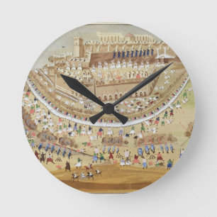 The Siege of Athens in 1827, from the Pictorial Hi Round Clock