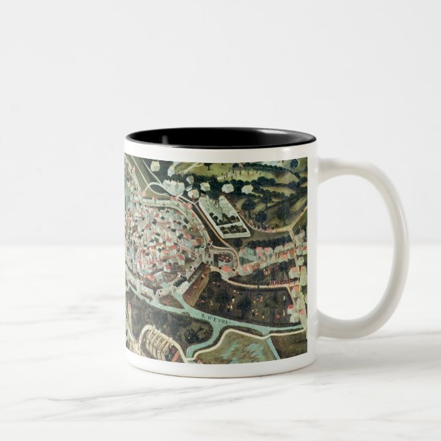 The Siege of Chartres in 1568 Two-Tone Coffee Mug (Right)