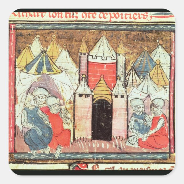 The Siege of Chateau-Gaillard Square Sticker (Front)