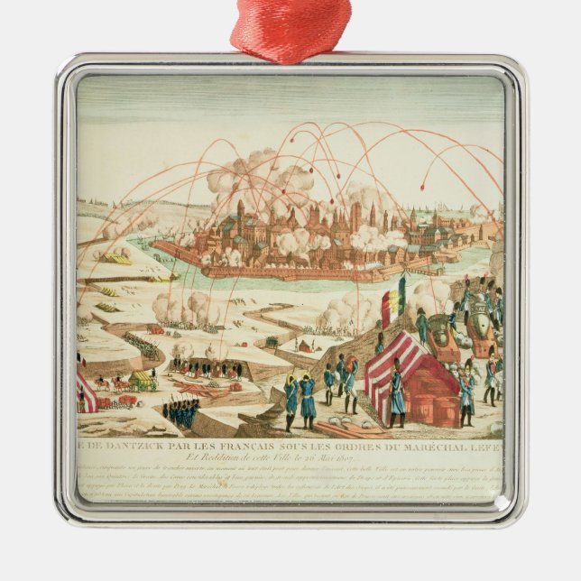 The Siege of Danzig Metal Tree Decoration (Front)