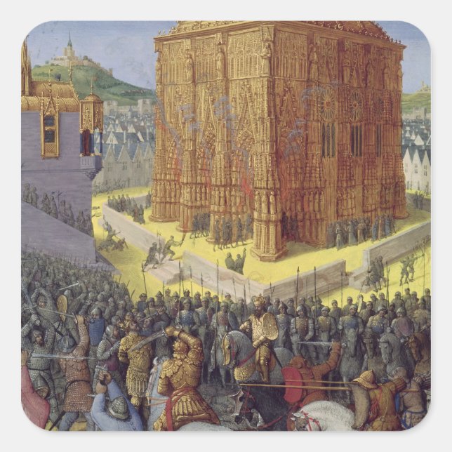 The Siege of Jerusalem by Nebuchadnezzar Square Sticker (Front)