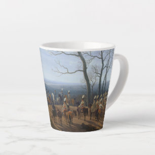 The Siege of Kosel-Wilhelm von Kobell Small Latte Mug