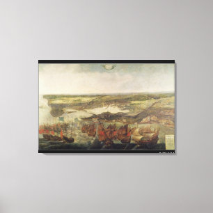 The Siege of La Rochelle in 1628 Canvas Print