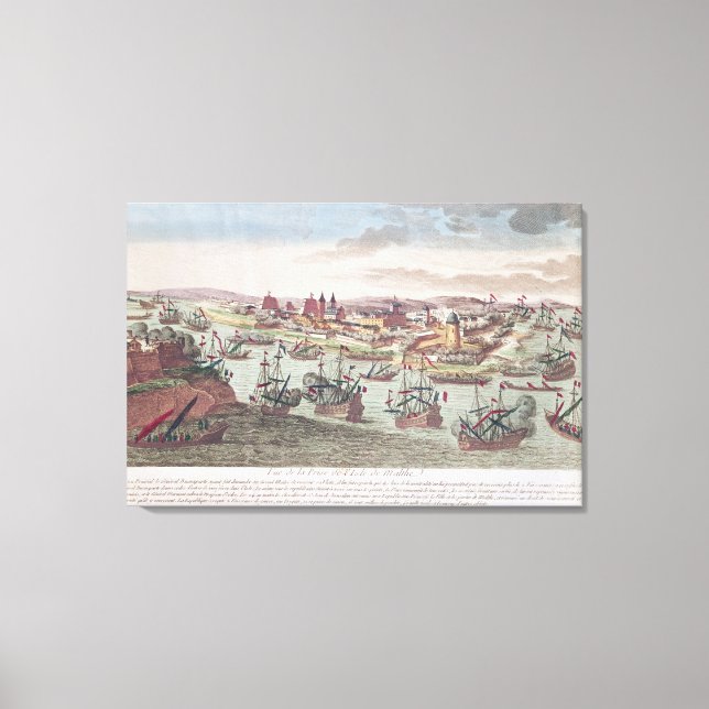 The Siege of Malta, 12th June 1798 Canvas Print (Front)
