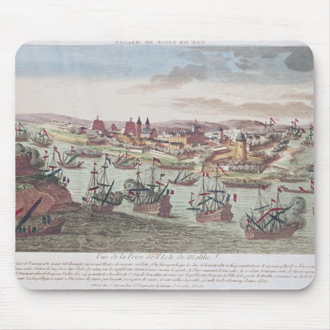 The Siege of Malta, 12th June 1798 Mouse Mat (Front)