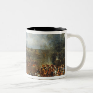 The Siege of Namur, 1692, 18th century Two-Tone Coffee Mug