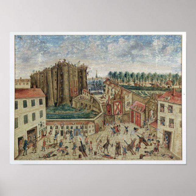 The Siege of the Bastille, 1789 Poster (Front)