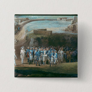 The Siege of Yorktown 15 Cm Square Badge