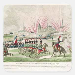 The Siege of Zaragoza Square Sticker