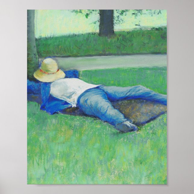 The Siesta (by Gustave Caillebotte) Poster (Front)