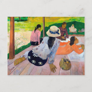 The siesta by Paul gauguin Postcard